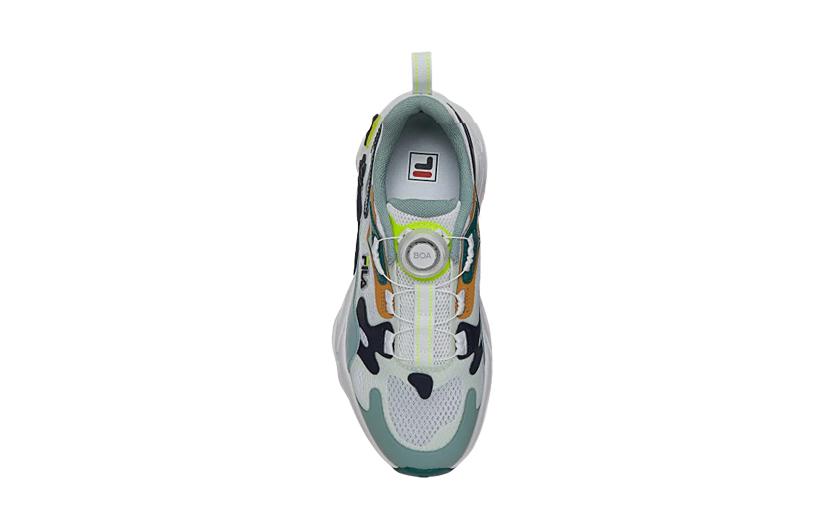 (GS) FILA Boa Fashion Lifestyle Sneakers 'White Green Navy' K15B221103FWG