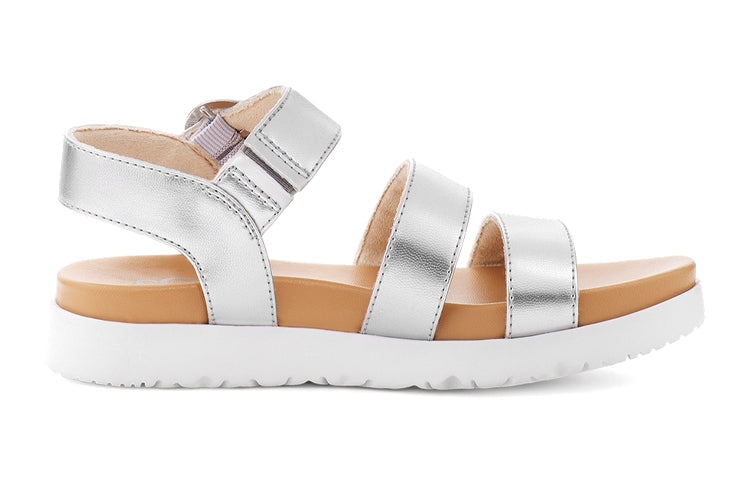 (PS) UGG Leedah Sandal 'Silver Metallic' 1117238K-SLVM