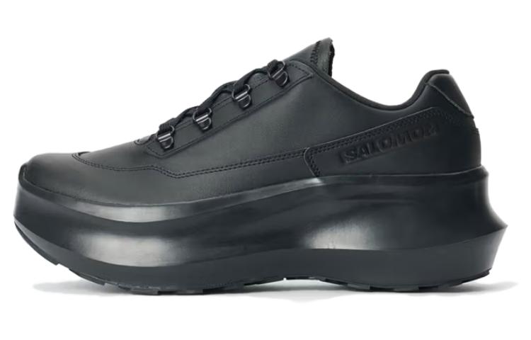 (WMNS) COMME des GARONS SALOMON SR811 Leather Platform 'Black' 473579