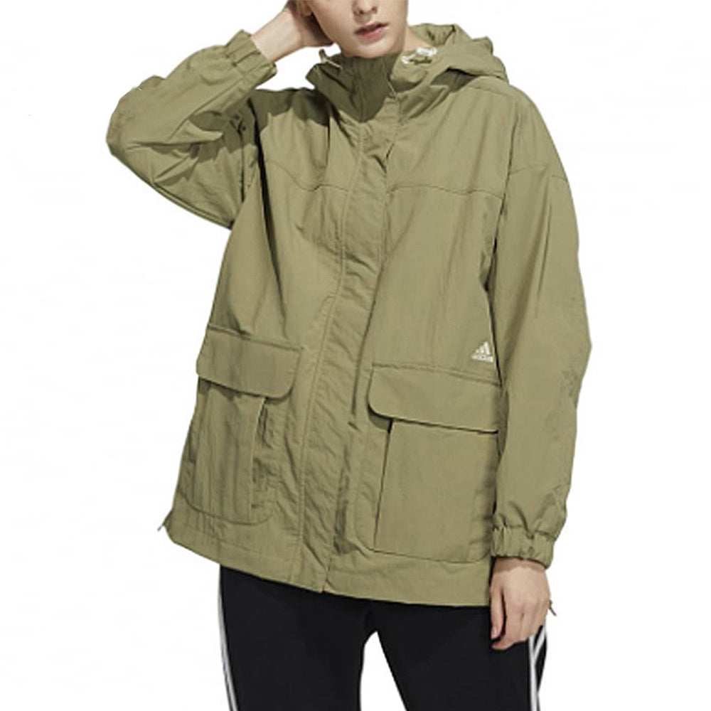 (WMNS) adidas Solid Color Sports Hooded Jacket H29544