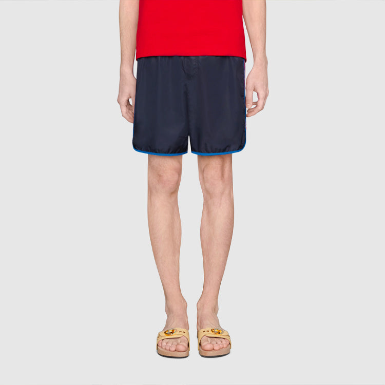 Gucci G Logo Striped Shorts For Men Navy 577800-XHABJ-4487