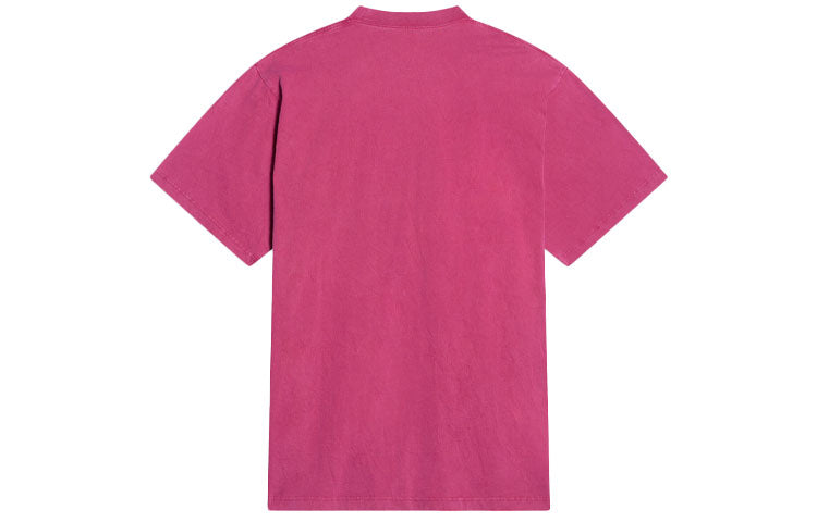 Balenciaga Retail Therapy Slit T-Shirt 'Burgundy Black' 675016TLVB16165