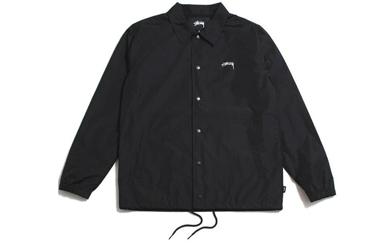 Stussy Unisex Printing Coach Jacket Black 115394-0001