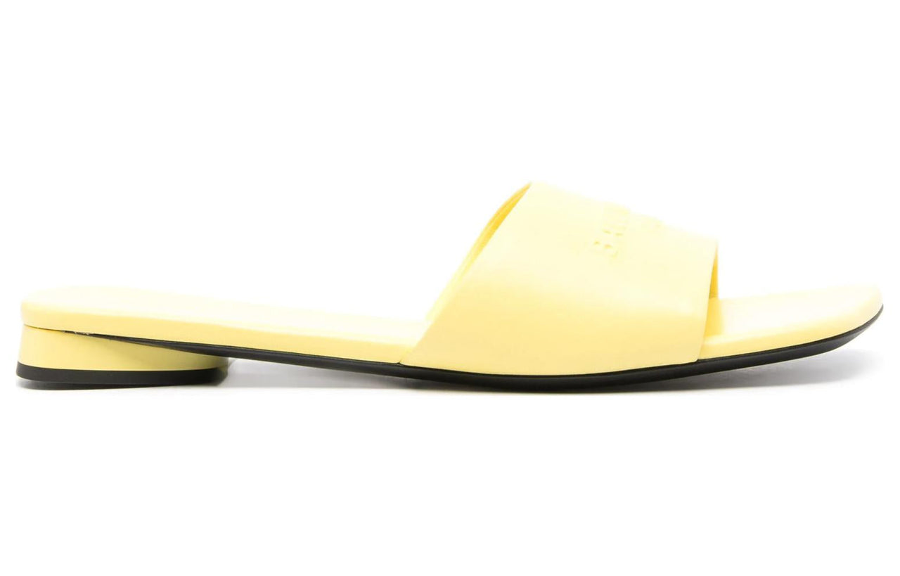 (WMNS) Balenciaga Duty Free Flat Sandal 'Yellow' 787293WBCW07009
