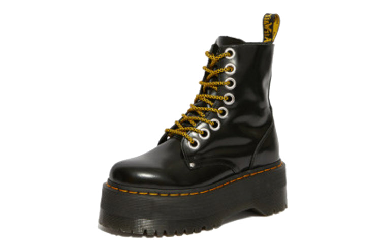 (WMNS) Dr. Martens Jadon Max Platform Boot 'Black Buttero' 25566001