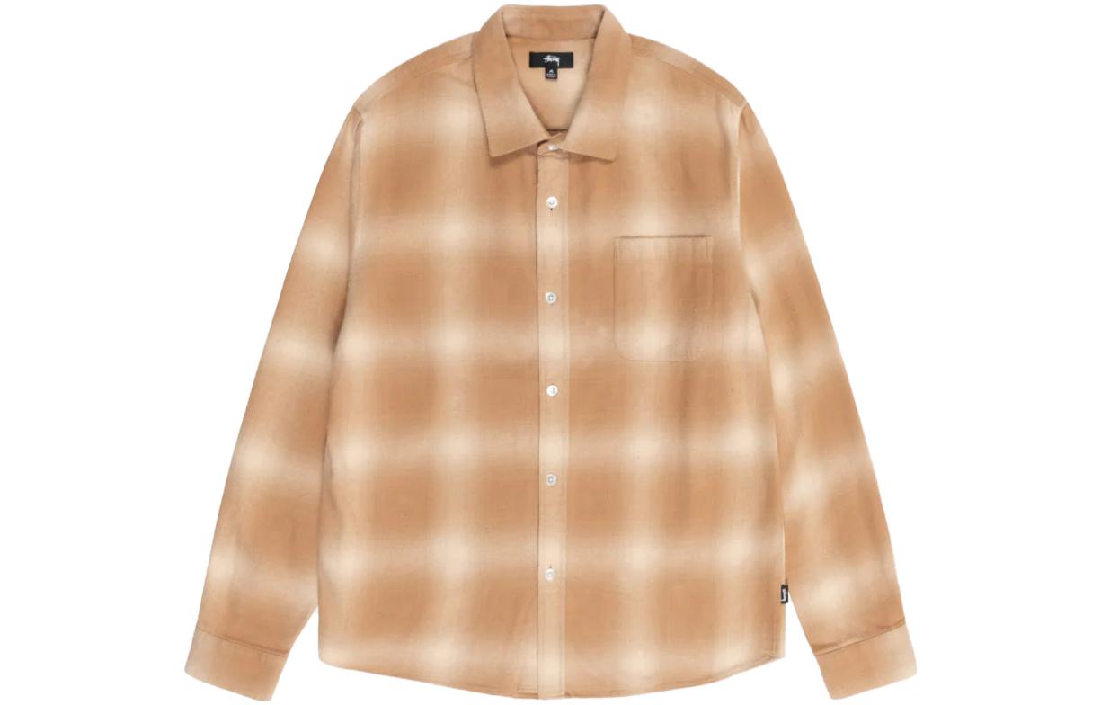 Stussy Bay Plaid Shirt 'Tan' 1110292-TAN