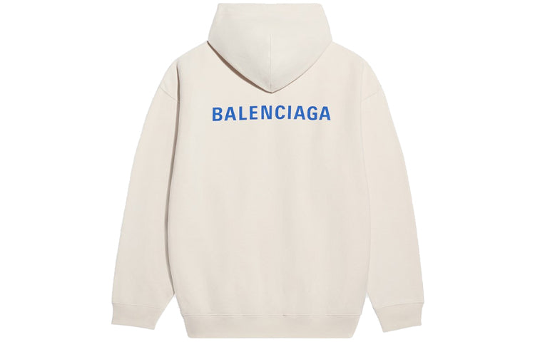 Men's Balenciaga Fleece Long Sleeves Creamy White 600583TJVA89055