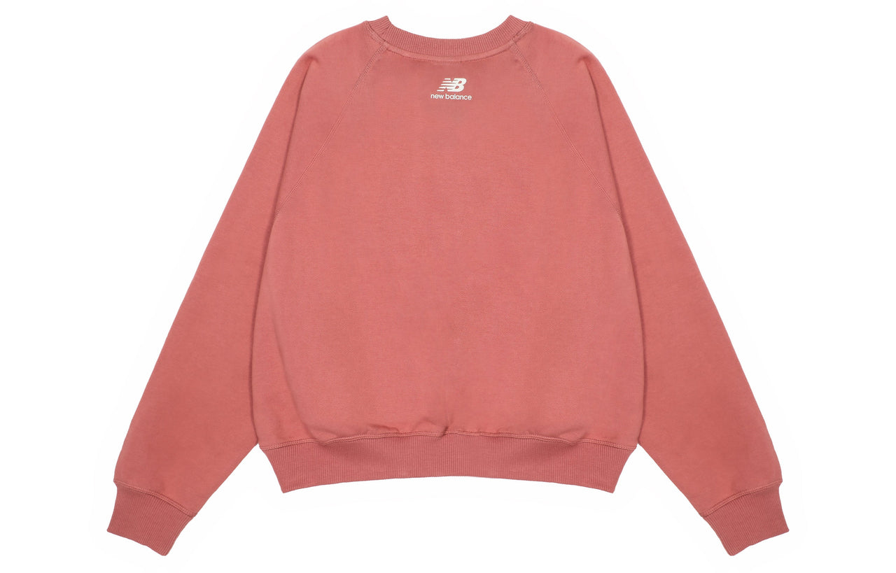(WMNS) New Balance Casual Pocket Sweatshirt Asia Sizing 'Rose Pink' AWT23320-MIN