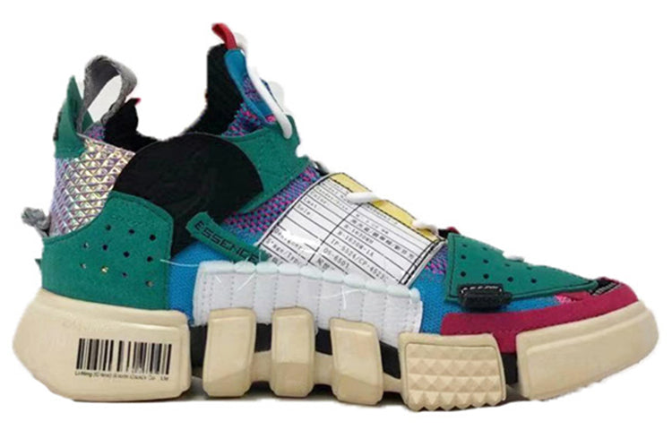 (WMNS) Li-Ning Ace Low 'Multicolor Green' AGBQ066-2