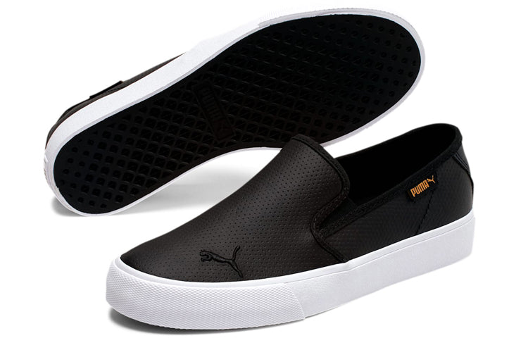 (WMNS) PUMA Bari Cat Slip-On Black/White 374607-01
