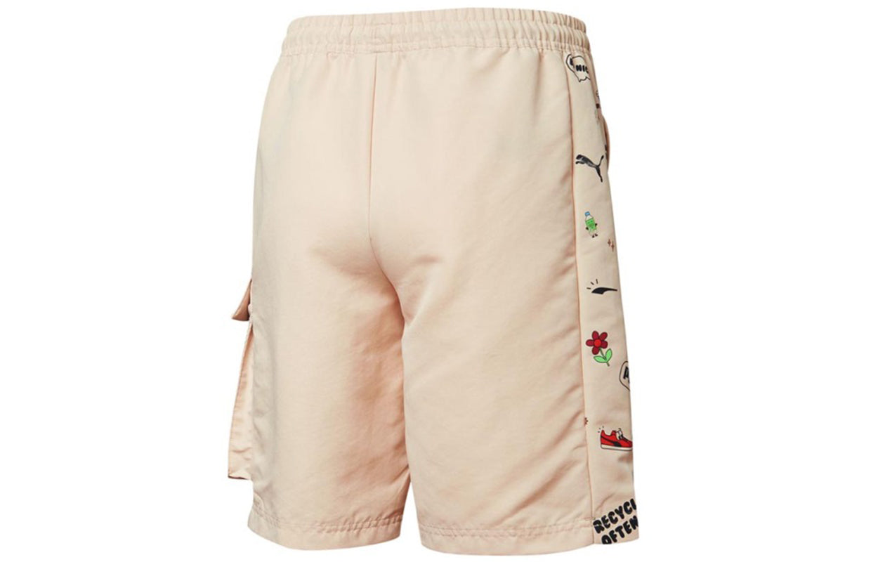 PUMA Awareness Cargo Woven Shorts 'Beige Black' 532038-68