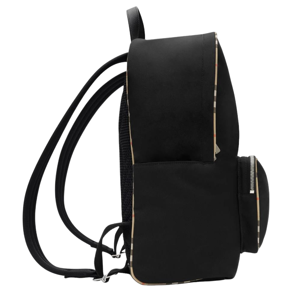Burberry Check Trim Backpack 'Black' 81275751