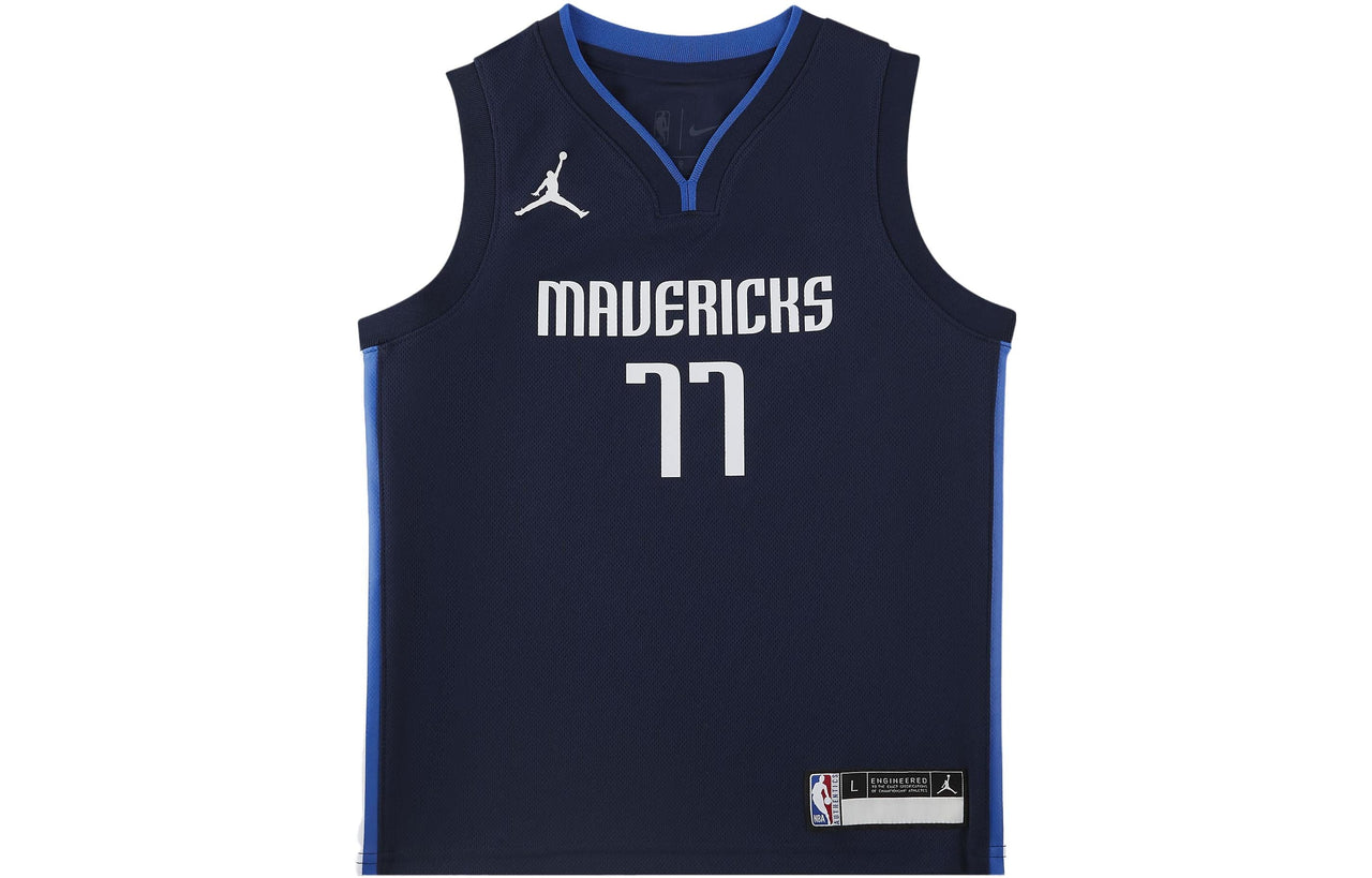 (GS) Air Jordan Dallas Mavericks Dirk Nowitzki Signed Jersey 'Navy' DR1056-419