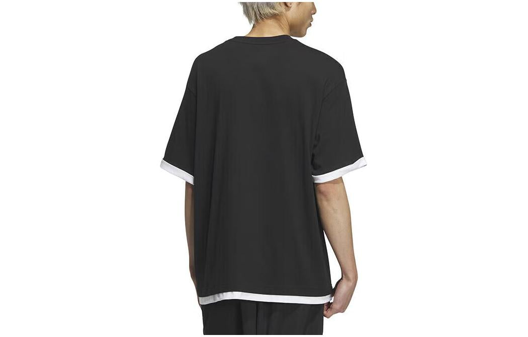 adidas Lotso T-Shirts Asia Sizing 'Black' IP4051