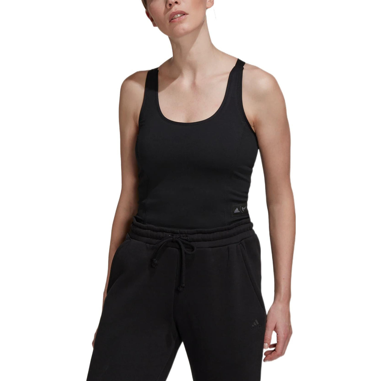 (WMNS) adidas Parley Run for the Oceans Cropped Tank Top Asia Sizing 'Black' HS9062