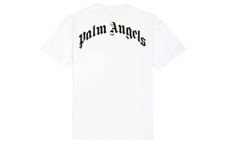 تيشيرت Palm Angels Croco بأكمام قصيرة، أبيض/أخضر، PMAA001R21JER0020155