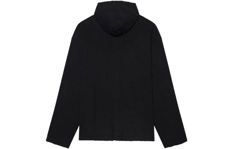Balenciaga Unisex FW21 Free Letter Printing Sweatshirt Black 661711TKVD41070