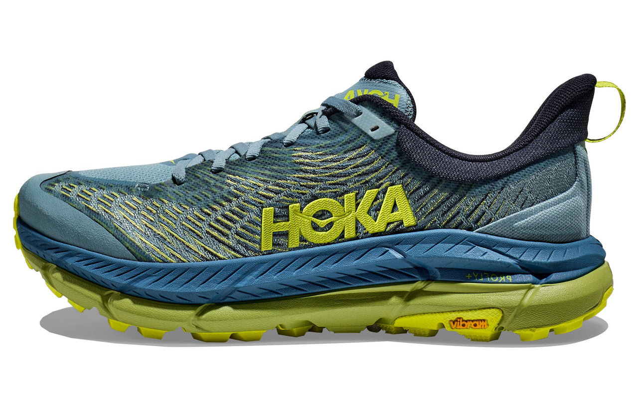 HOKA ONE ONE Mafate Speed 4 'Stone Blue Dark Citron' 1129930-SBDCT