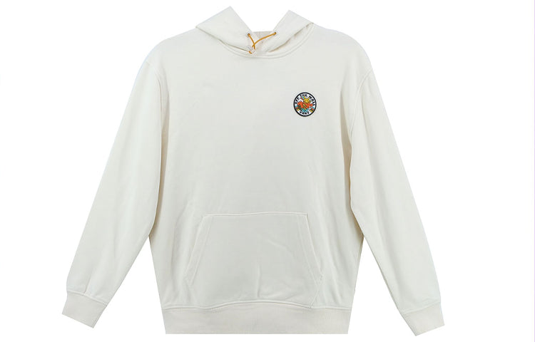 (WMNS) Vans Back Pattern Printing Pullover Hoodie Beige VN0A5F6G3KS