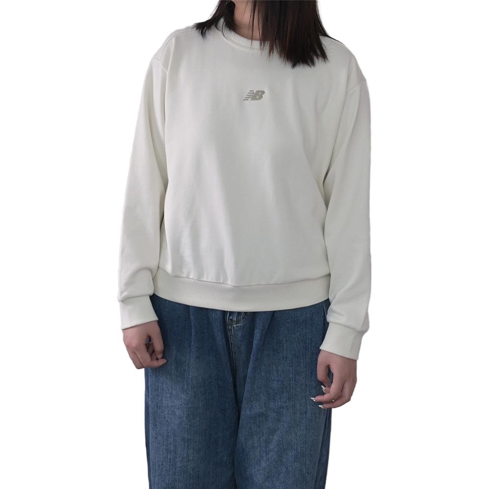 (WMNS) New Balance Essentials Crewneck Top 'White' AWT34311-CIC