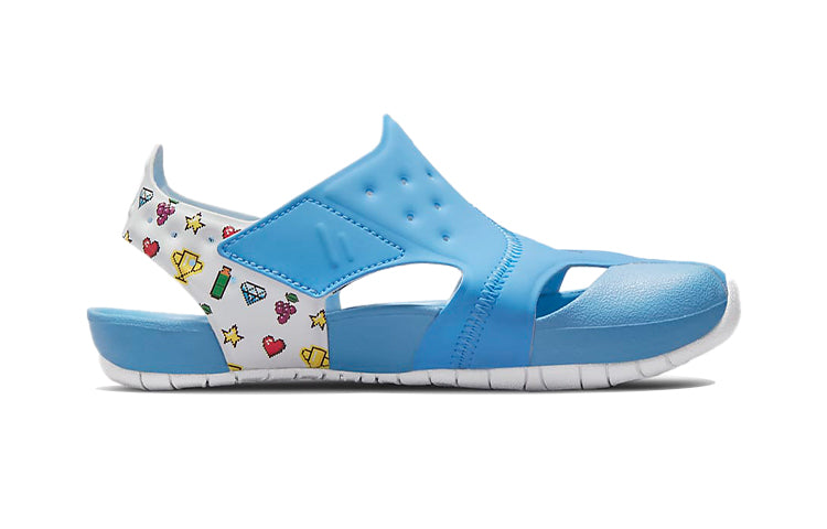 (PS) Air Jordan Flare 'University Blue Poison Lemon Yellow White' DM8973-417