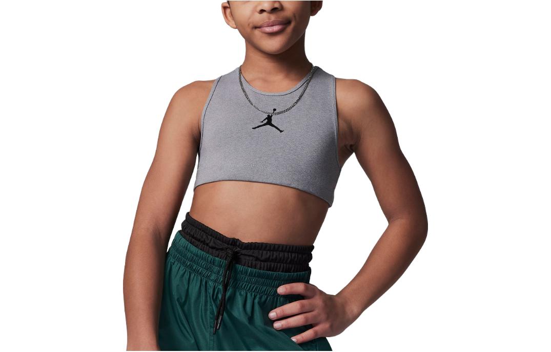 (GS) Air Jordan Jumpman Solid Sports Top 'Grey' 45B628-GEH