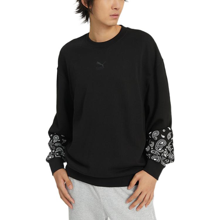 PUMA Paisley Graphic Crew 'Black' 53952201