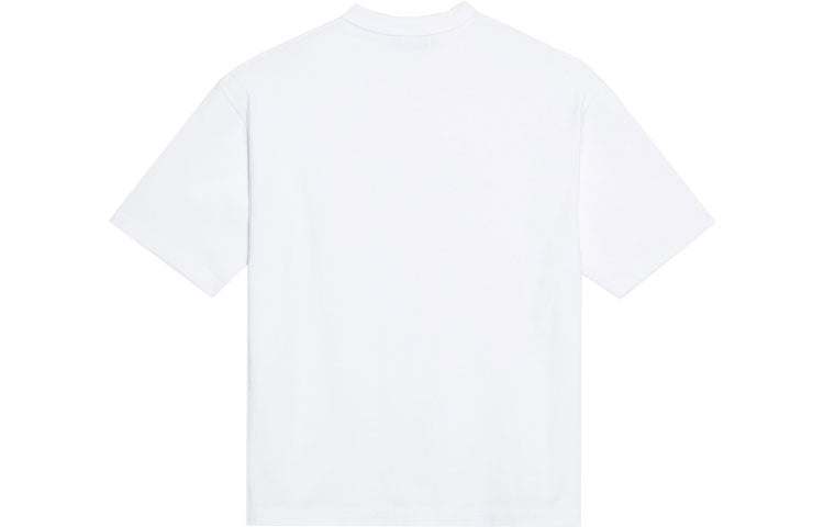 Balenciaga Band Portrait Printing Logo Retro Short Sleeve White 612965TIV479000
