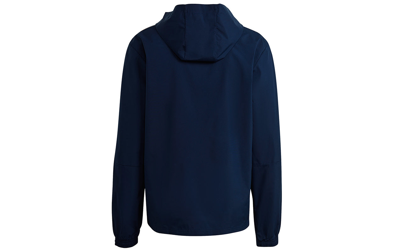 adidas Lag Aw Jkt Football Hooded Jacket For Men Navy GK9766