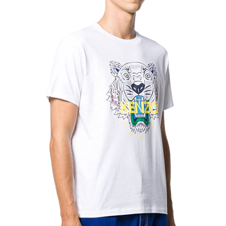 Men's KENZO Classic Logo Short Sleeve White F965TS0504YA-01