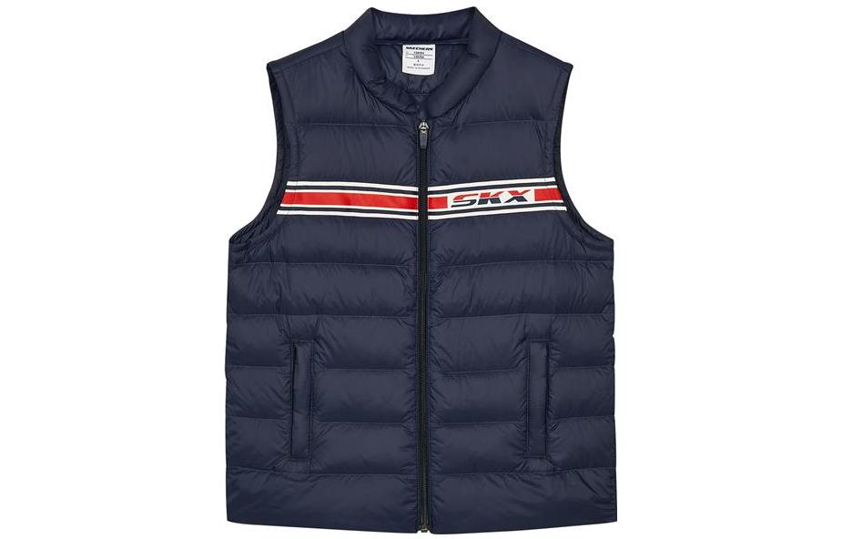 (GS) Skechers SKX Down Vest 'Orange Navy' L321B022