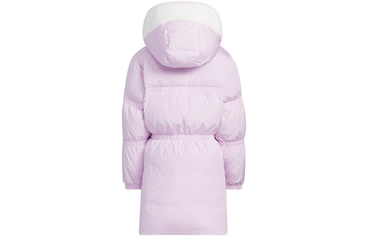(PS) adidas Originals Hooded Long Down Jacket 'Pink' IQ1361