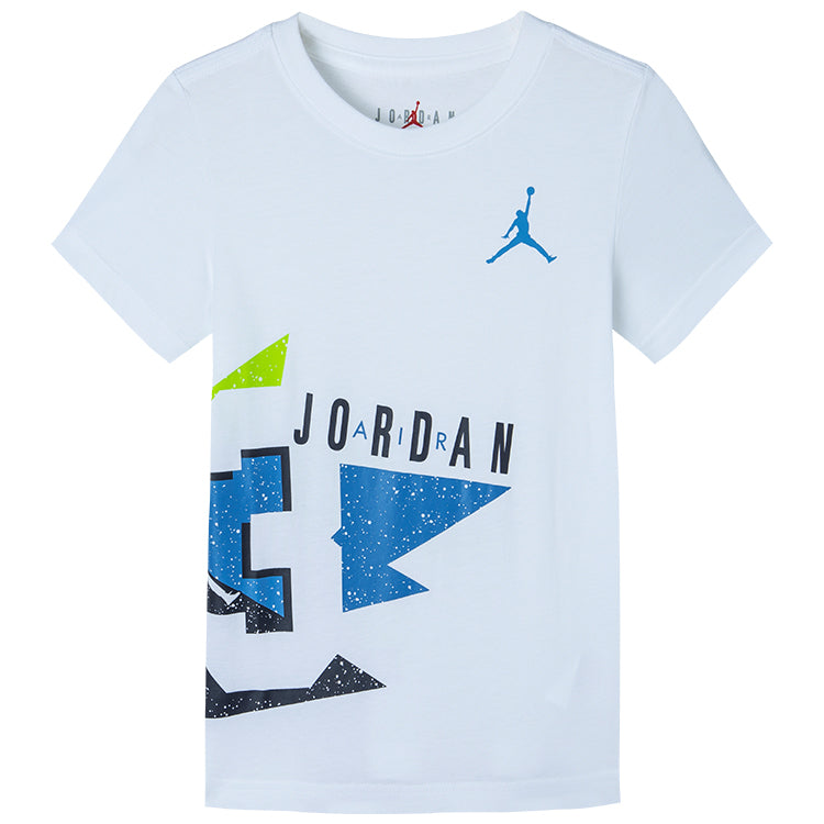 (PS) Air Jordan Cotton Jumpman T-Shirt 'White Blue' JD2022061GS-002