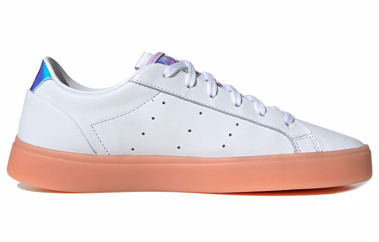 (WMNS) adidas Sleek 'White Coral Iridescent' FW3718