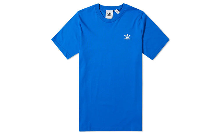 adidas originals Round Neck Pullover Short Sleeve Blue FN2838
