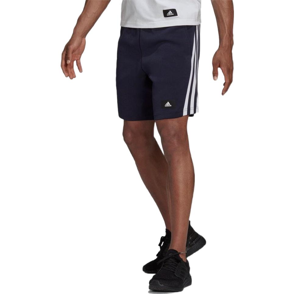 adidas Solid Color Side Stripe Straight Shorts Japanese Version Men's Blue H46517