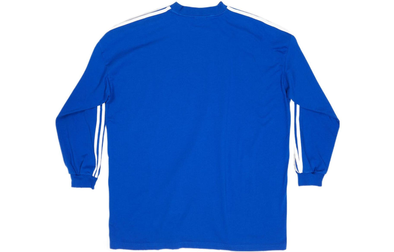 Balenciaga x adidas Long Sleeve T-shirt Oversized 'Blue' 728789TNVA65531