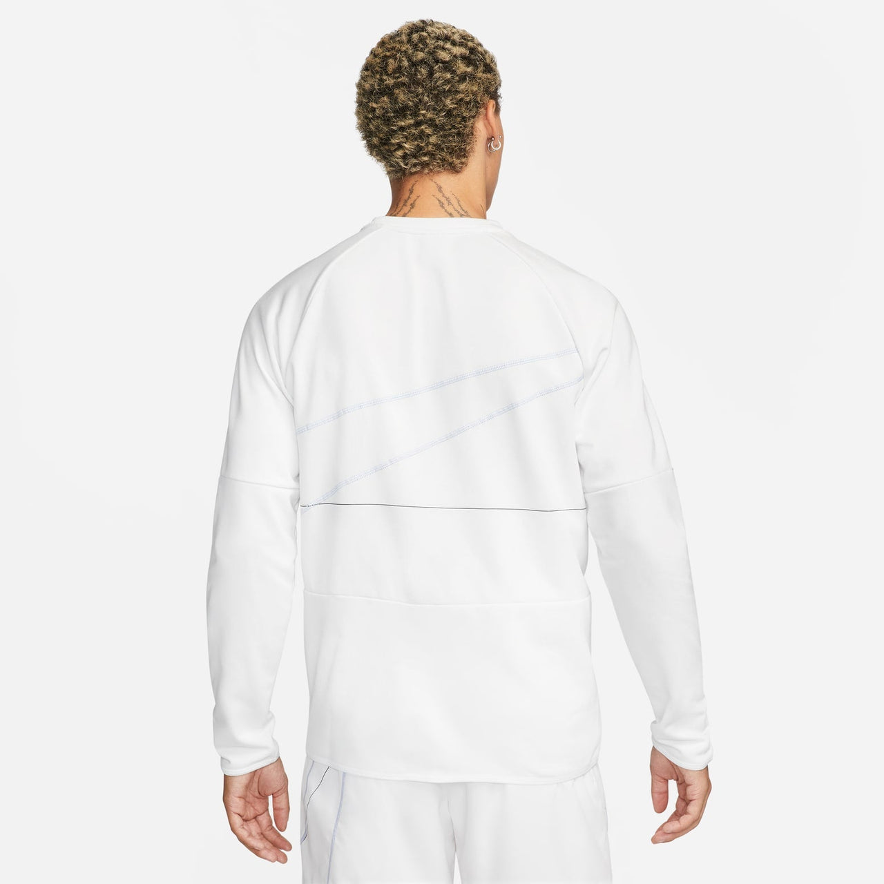 Nike Dri-FIT Long-Sleeve Fleece Fitness T-shirt 'White' DQ6622-121