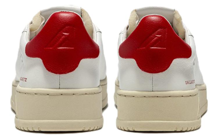 (WMNS) Autry Dallas Low Leather 'White Red' ADLW-NW03