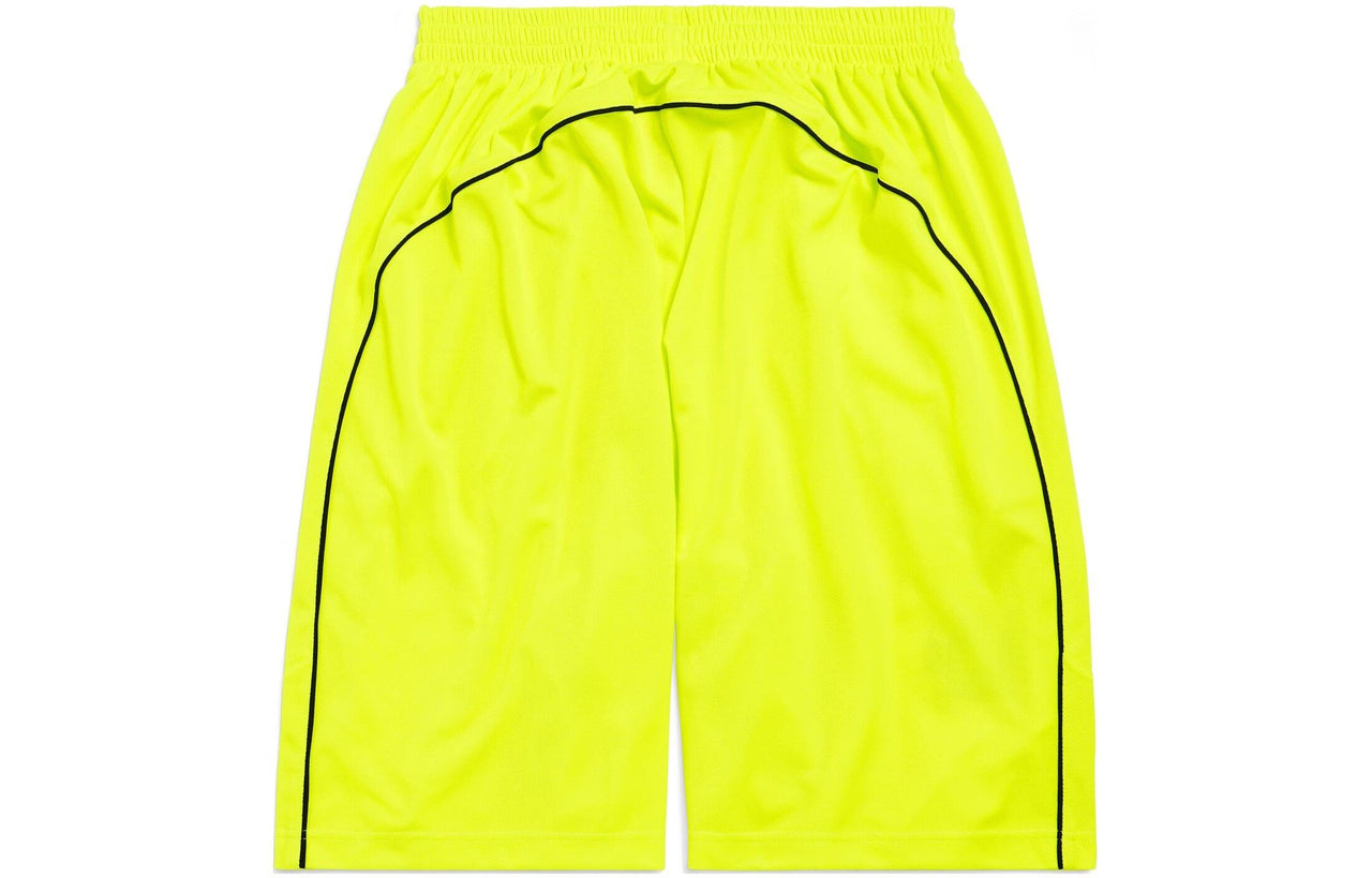 Balenciaga Baggy Soccer Shorts 'Neon Yellow' 777709TPVW47110