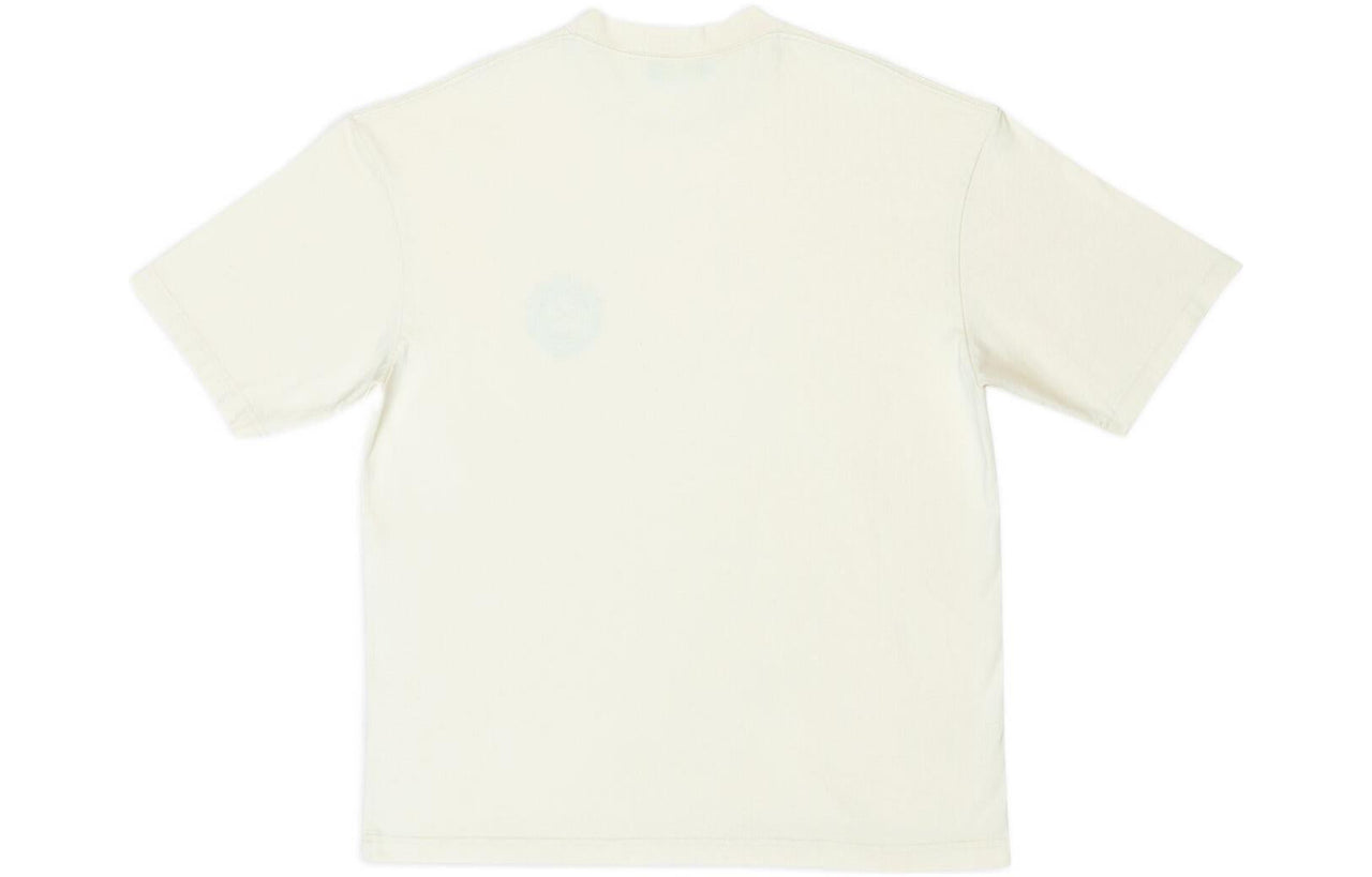 Balenciaga Scissor Crest Logo Short Sleeve T-Shirt 'Cream' 612966TMVA29069