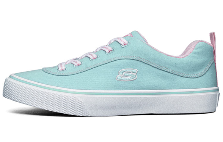 (WMNS) Skechers Street V'Lites Canvas Shoe Light-Blue 155033-MNT