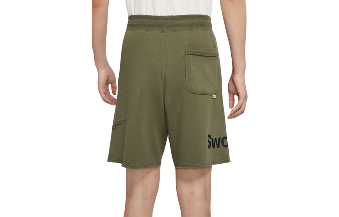 Nike Casual Sports Large Logo Printing Shorts Green DX6310-222