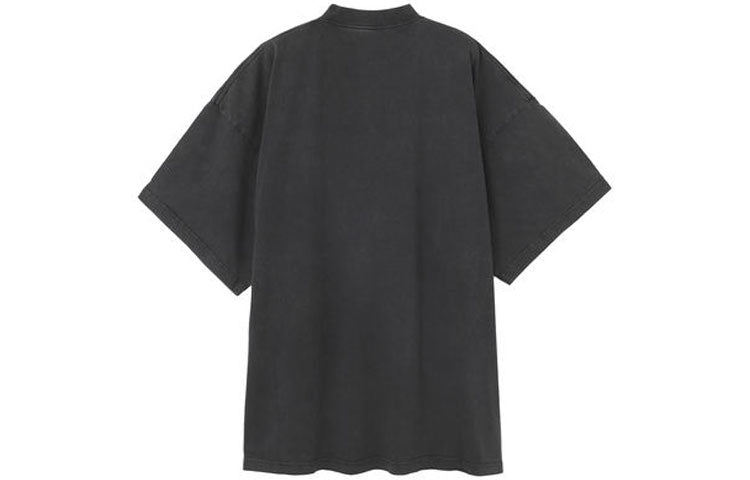 Balenciaga B Authentic Vintage Jersey Oversized T-Shirt 'Black' 694576TMVA91000