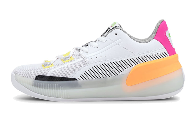 PUMA Clyde Hardwood Retro Fantasy 'White Pink Orange' 194165-01