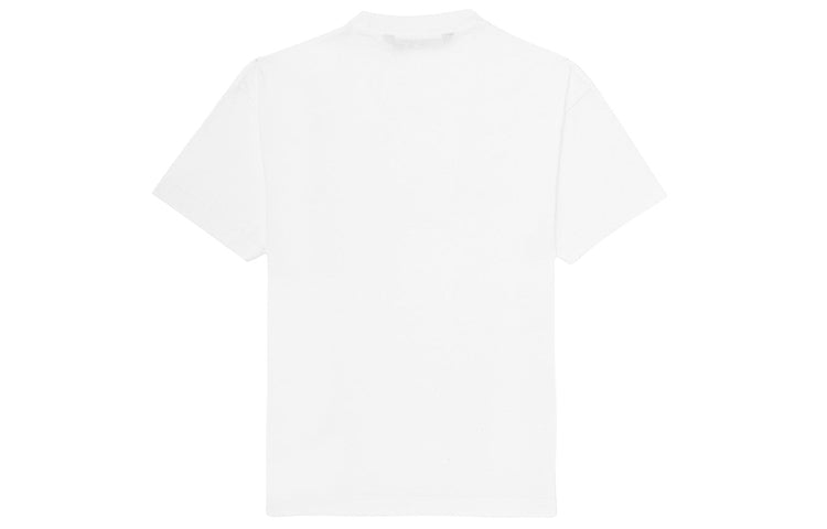Men's PALM ANGELS Purple Graffiti Logo Short Sleeve White PMAA001S204130530195