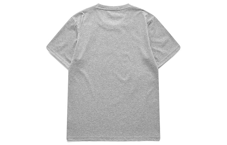 Men's FILA FUSION Logo Printing Sports Round Neck Short Sleeve Gray T11M119150A-MG