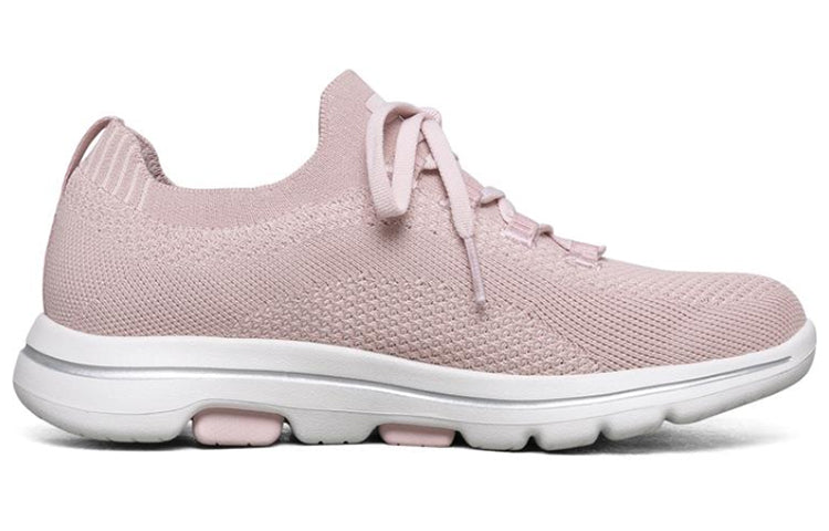 (WMNS) Skechers Go Walk 5 Sports Shoes Pink/White 124010-PNK