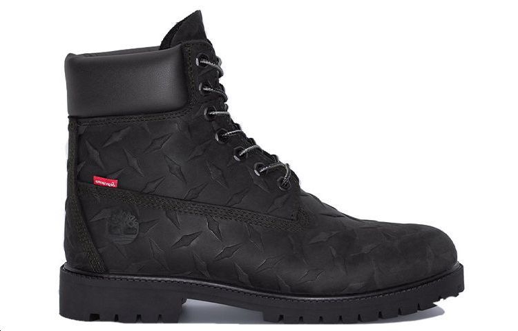 Timberland x Supreme Heritage Lace Up 6 Inch Boots 'Black Nubuck' A6DE1-001