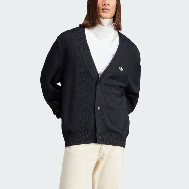 adidas Rifta Oversized Intarsia Cardigan 'Black' HZ0716